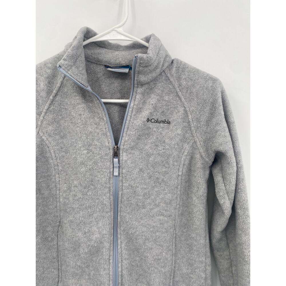 Columbia Sawyer Rapids 2.0 Fleece Jacket for Kids Gray Full Zip M 10/12 - Picture 2 of 7